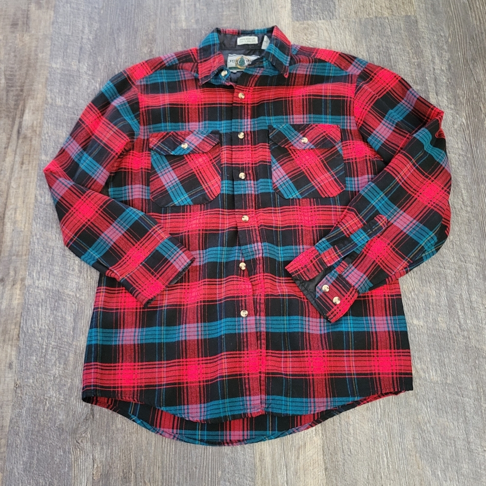 Northwest territory vintage plaid top